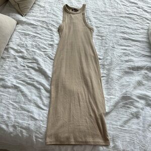 Zara tan midi dress